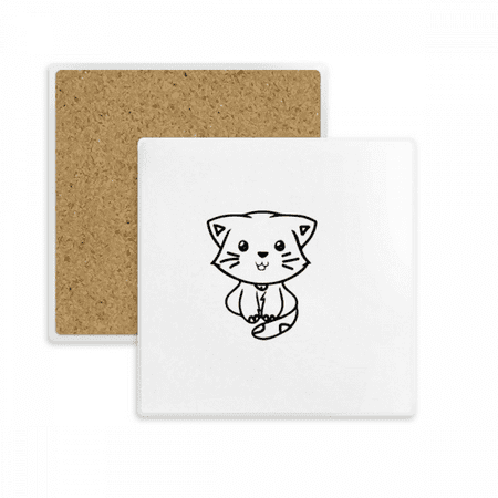 

Pet Cat Stickers Art Deco Fashion Coaster Cup Mat Mug Subplate Holder Insulation Stone