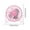 Pink, variant on Bladeless USB Desktop Fan with Ring Shape, Rechargeable, Quiet, Durable ABS Material, Ideal for Home Office & Outdoors, Low Noise, Efficient Cooling