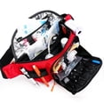 thumbnail image 3 of Empty EMS Waterproof Nylon Emergency Portable Crossbody Bag Medical First Aid Belt Bag for Outdoor Travel Students Rescue (Empty Black Bag), 3 of 7
