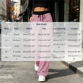 thumbnail image 4 of Tqcoqu Women's 2026 Striped Wide Leg Pants Sweatpants with Pocket, Knit Drawstring Elastic Waist Pj Bottom Casual Pants, Daily Home Wear Fall Outfits,Women's,Size S-XXL, 4 of 9