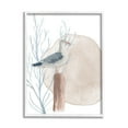thumbnail image 4 of Stupell Industries Tranquil Seagull Nautical Bird Blue Coral Beach Post, 16 x 20, Design by Lucille Price, 4 of 5