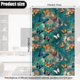 thumbnail image 6 of TSOVTHRID Butterfly Boho Mandala Green Print Recliner Headrest Protector Non Slip PU Leather Sofa Headrest Cover Furniture Protector with Adhesive Backed Hook and Loop,17x27in, 2 Pieces, 6 of 7