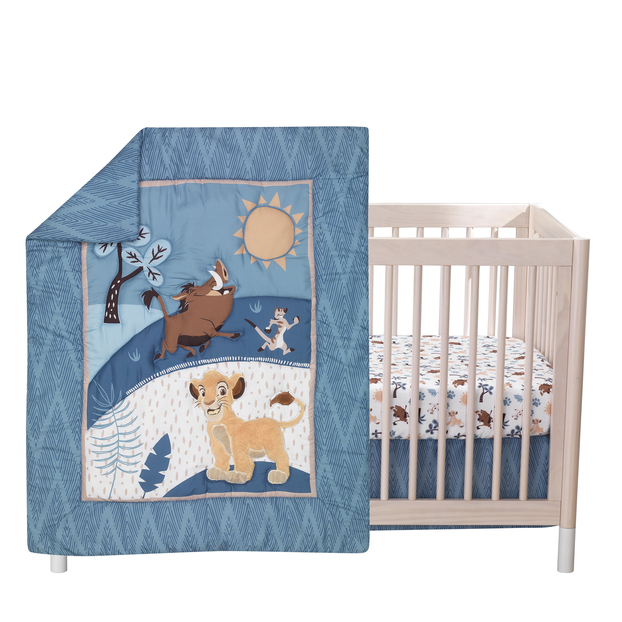 Lambs & Ivy Disney Baby Lion King Adventure Blue 3-Piece Crib 