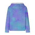 thumbnail image 5 of YunPes Girls Sweatshirt Winter Tie Dye Retro Print Sweatshirt Long Sleeve Comfortable Cute Sweatshirt Brand Hoodies, 5 of 7