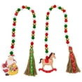 thumbnail image 6 of 2PCS Christmas Wooden Bead Garland with Tassels, Decorated with Christmas Tree Ornament,Wood Bead Garland Farmhouse Wall Hanging Ornaments for Christmas Tree Decorations, 6 of 6