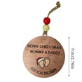 thumbnail image 3 of Fiudx Adorno Navideño "Nos Vemos 2024", Conmovedor Recuerdo Navideño, Hecho de Boj, Un Alegre Regalo Familiar, Ideal para Padres, Decoración para El Árbol, Tamaño de 7 Cm, Un Detalle Navideño Memorab, 3 of 7