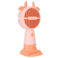 thumbnail image 3 of Mini Handheld Fan Portable USB Rechargeable Ergonomic Desk Table Fan Small Pocket Fan for Students Pink, 3 of 14