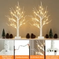 thumbnail image 4 of FoikYoik Christmas Tree Lamp Decoration 2FT Birch Tree with Lights 24 LED Fairy Light Table Decor 2 Pack for Christmas Indoor Wedding DIY, 4 of 13