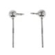 thumbnail image 2 of 1 Par de Pendientes de Bo de Arete 925 Accesorios de Bricoje para Joyería Baoblaze Pendientes Ear Stud con Loop, 2 of 8