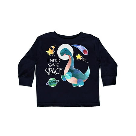 

Inktastic I Need Some Space Dinosaur Astronaut with Stars and Planet Gift Toddler Boy or Toddler Girl Long Sleeve T-Shirt