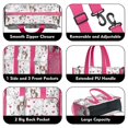 thumbnail image 3 of Teacher Tote Bag,Bull Terriers and Hearts Teacher Utility Tote Bag,Large Work Tote Bags for Women with Multiple Pockets,Top Zipper Closure,13.8x10.6x6.7 Inch, 3 of 5