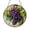 Acrylic 3.5 Inch, variant on Purple Grape Cluster Window Suncatcher Stained Glass Style Hanging Decor, Vineyard Fruit Decorative Glass Panel Art for Kitchen Window Decor