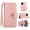 Coralpink, variant on Allytechgroup Wallet Case for iPhone 17, Luxury PU Leather Shockproof Protective Flip Cover for Women Girls, Kickstand Folio Case with Card Slots Holder Wrist Strap Lanyard, Rose