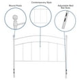 thumbnail image 5 of Emma + Oliver Decorative White Metal Full Size Headboard, 5 of 10