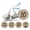 Brown (Burlap), variant on Darling Souvenir Candy 10th Birthday for Boy Stickers Chocolate Labels 190 Pcs-Yellow