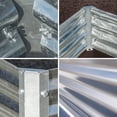thumbnail image 5 of Arrow GROW IT 40 x 40 x 1 ft Galvanized Raised Bed Garden, 5 of 12