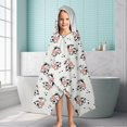thumbnail image 6 of Light Cow Floral Pattern Hooded Bath Towel，60"x35" for Ages 3 To 12 Kids, Quick Dry Lightweight Soft Microfiber Hood Beach Towel Cover Up for Kids, 6 of 7