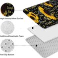 thumbnail image 5 of Black Sunflower Word Pattern Bathroom Rugs Sets 3 Piece,Toilet Cover Set,Absorbent Non Slip Bathroom Mats Sets with U-Shaped Contour Rug Toilet Rug Set, 5 of 5