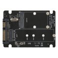 thumbnail image 3 of Tarjeta adaptadora SSD Dual Bay MSATA M.2 NGFF a SATA 3.0 SSD Adaptador convertidor Tarjeta vertical, 3 of 5