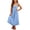 00-Blue353, variant on WOYY Girls Sleeveless Pinafore Dress Casual Loose Pocket Long Overall Dress, Black, Sizes 5-14