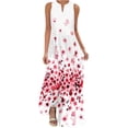thumbnail image 1 of Generic Robes d'Été pour Femmes Tendance Imprimé Tournesol Col en V Robe Maxi Décontractée Sans Manches Robe de Plage avec Poches, 1 of 1