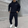 thumbnail image 4 of Men's Tracksuits 2 Piece Oversized Hoodie and Sweatpants Casual Jogging Gym Workout Sweat Suits for Men Athletic Mens Sweatsuit Activewear Dark Blue XXL, 4 of 6