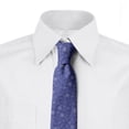 thumbnail image 2 of Floral Necktie, Curly Leaves Flowers Motif, Dress Tie, 3.7", Ceil Blue White, by Ambesonne, 2 of 3