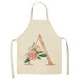 thumbnail image 1 of Apron Sleeve Linen Apron for Adults and Kids featuring English Letter Rose Series for Kitchen and Style, 1 of 5