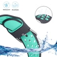 thumbnail image 5 of WFEAGL Silicone Apple Watch Band Sport Strap with Air Hole 38mm 40mm 41mm Grey Cyan, 5 of 8