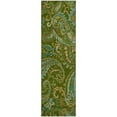 thumbnail image 2 of Addison Rugs Mayfield Washable Transitional Paisley Green Runner Rug, 2'3" x 7'6", 2 of 5