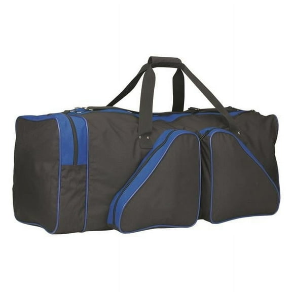 40 in. Extra Large Hockey Bag - Black with Royal Highlights