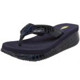 thumbnail image 2 of VOLATILE Sandale Compensée Mini Croco pour Femmes, Marine, 10 B US, 2 of 3