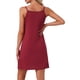 thumbnail image 3 of INSPIRAR CHIC Vestido de Noche para Mujeres Modal Suave con Tirantes Espagueti Cuello Redondo Ropa de Dormir L Rojo, 3 of 6