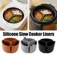 thumbnail image 4 of QHUDLV Silicone Slow Cooker Liners,Crock Pot Dividers Silicone,Reusable Crock Pot Liner,Leakproof Dividers Cooker For Easy Inserts, 4 of 9