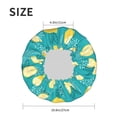 thumbnail image 4 of KLL Lemon Blue Pattern Shower Cap & Bath Cap for Women,Reversible Oversized Waterproof Shower Caps for all Hair Lengths,Elastic Reusable Bathing Hair Cap, 4 of 6
