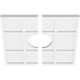 thumbnail image 2 of 18"OD x 5"ID x 6 1/4"C x 1"P Rubik Architectural Grade PVC Contemporary Ceiling Medallion, Two Piece, 2 of 11