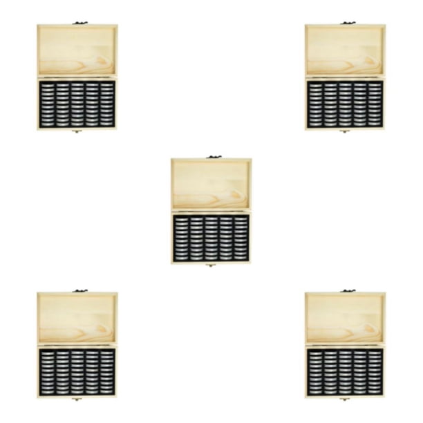 Billuyoard Caja de almacenamiento de monedas de para 50 piezas de monedas cápsulas de monedas estuche protector de pantalla Type2 NO2