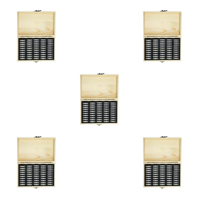 Billuyoard Caja de almacenamiento de monedas de para 50 piezas de monedas cápsulas de monedas estuche protector de pantalla Type2 NO2