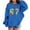 4-Blue, variant on Funny Six Seven 67 Kids 67 Xmas Boys Girls Printed Long Sleeve Sweatshirt