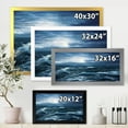 thumbnail image 4 of Designart 'Morning Glow Through The Ocean Waves' Nautical & Coastal Framed Art Print, 4 of 4