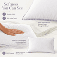 thumbnail image 5 of Soft Low Profile Bed Pillow, 29.13×18.89 inch Thin Sleeping Pillow with Breathable Polyester Filling, Gentle Neck Support for Stomach, Back and Side Sleepers, Washable Bedroom Pillow, 1 Pack, 5 of 9