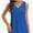 Blue, variant on Womens Tank Tops V Neck Summer Trendy Casual Loose Fit Flowy Sleeveless Shirts