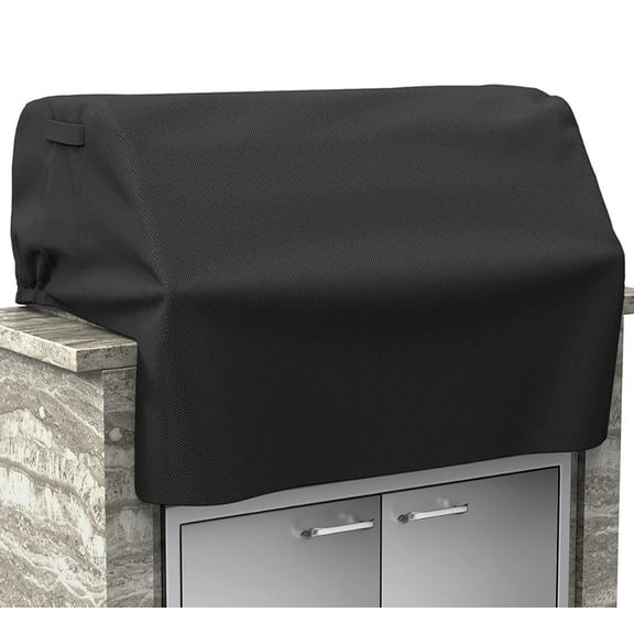 Grill Cvers for 32 inch Island Grill Cover Built-in BBQ Covers for Outside Grill Head Cover.BBQ Grill Cover Gas Grill Cover  (32" W x 26" D x 24" H Inches, Black)