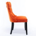 thumbnail image 6 of Thick Velvet, Solid Rubberwood Legs - Warm Atmosphere in Dining Room, 6 of 6