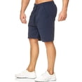 thumbnail image 2 of Gvmfive Men's Casual Linen Drawstring Elastic Waist Shorts with Pocket, 2 of 4