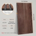 thumbnail image 2 of 2-Pack Acoustic Wood Veneer Wall Panels, 47"x23.6"x0.74" 3D Self-adhesive Panel, Dual-layer Soundproof Tiles for Echo Absorption, Decorative Acoustical Barrier, Walnut Wood Finish$$Music, 2 of 9