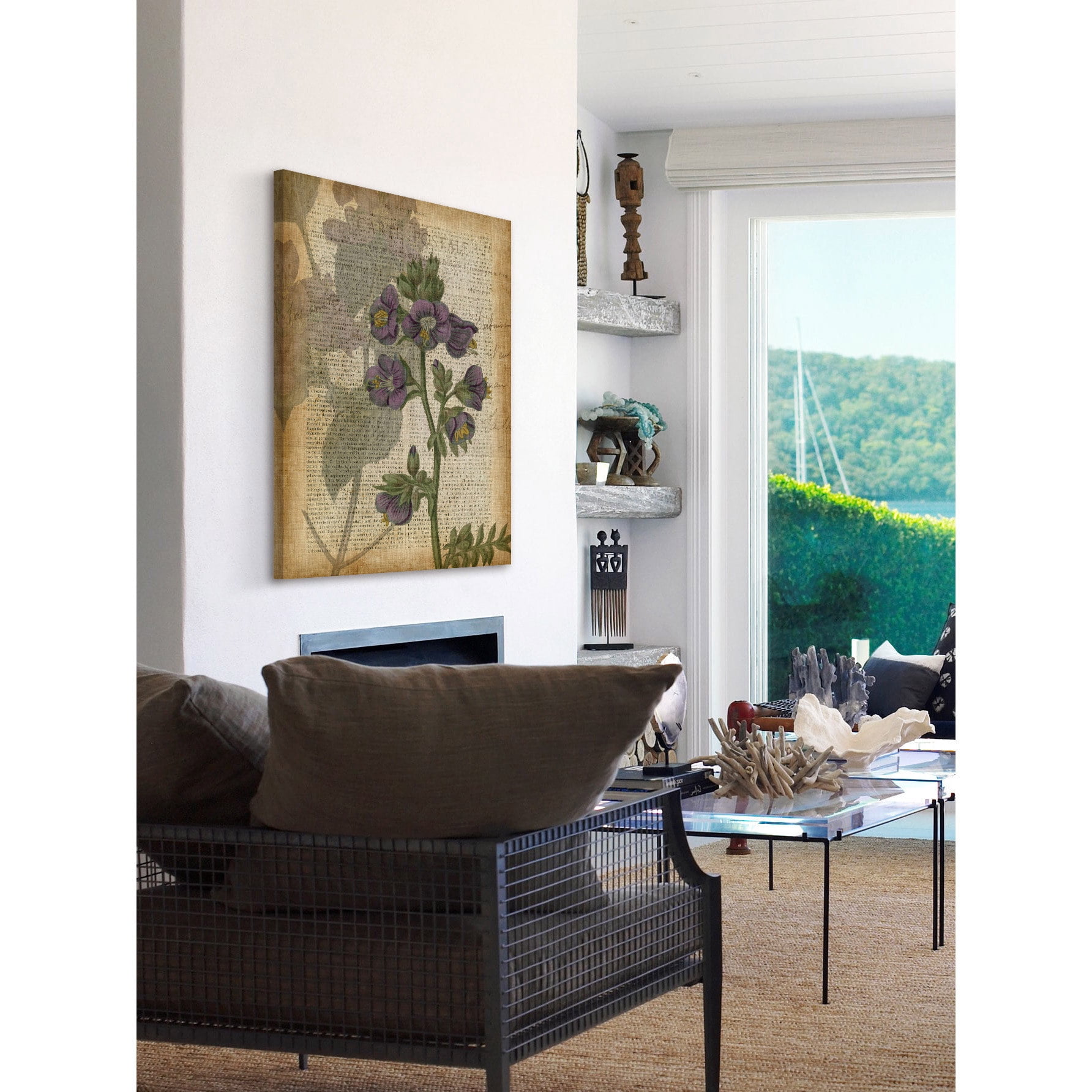 Marmont Hill "Fucshia Flowers I" Painting Print on Wrapped Canvas