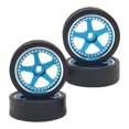 thumbnail image 4 of 1/28 RC ruedas neumáticos RC coche repuestos plástico Universal Metal piezas para Wltoys DIY accesorios modelo RC Hobby coche camiones , azul Sunnimix ruedas de oruga rc, 4 of 5