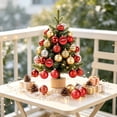 thumbnail image 5 of 49 Pcs Mini Christmas Ornaments for Mini Tree - 1.18" Shatterproof Small Hanging Balls Set for Xmas Holiday Table Wreath Decor (B), 5 of 8