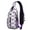 Purple-1, variant on Brown Bear Cartoon Print Sling Backpack Lightweight Crossbody Daypack with Polar Bear Forest Winter Hunting Pattern Cute Artistic Design Anti-theft Travel Bag for Daily Commute Outdoor Gym